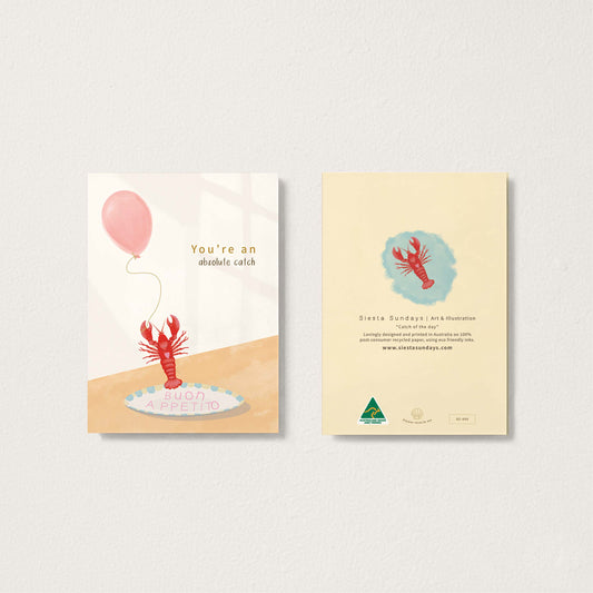 Catch of the day - Birthday or Love Card