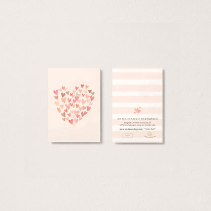 Heart Full - Love mini card