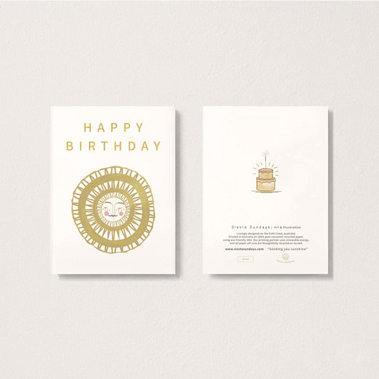 Sending you sunshine - Birthday card