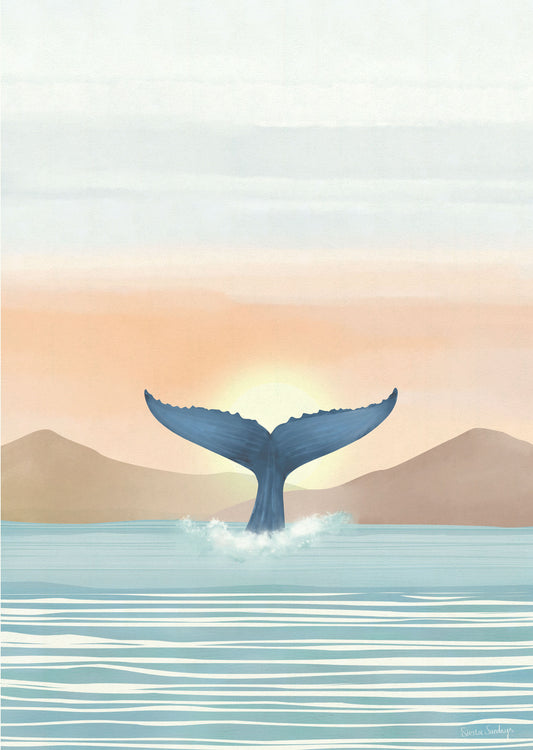 Whale's Welcome Coastal Fine Art Print