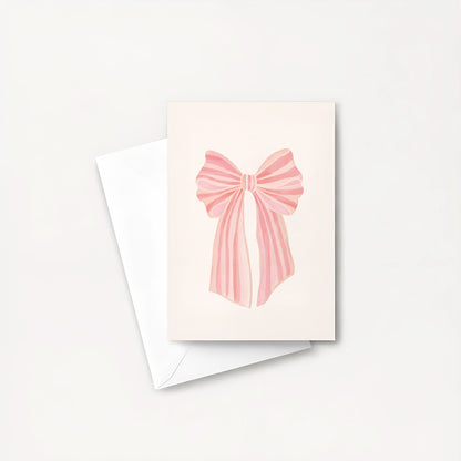 With a bow - Birthday or Love mini card