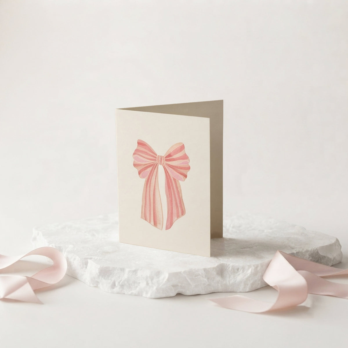 With a bow - Birthday or Love mini card